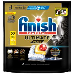 FINISH | Κάψουλες Πλυντηρίου Πιάτων Ultimate Plus Allin1 Λεμόνι 22 Τεμάχια
