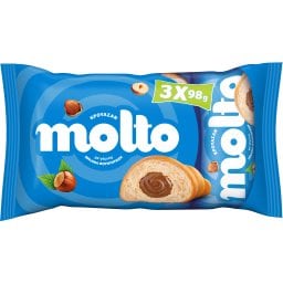 MOLTO | Κρουασάν Πραλίνα Φουντουκιού 3x98g