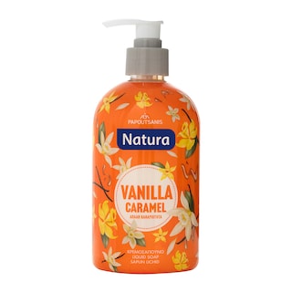 NATURA | Κρεμοσάπουνο Vanilla Caramel Aντλία 480ml