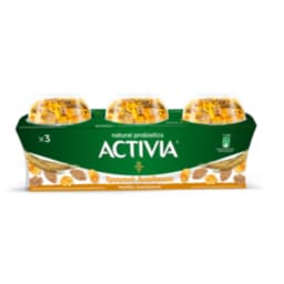 ACTIVIA | Επιδόρπιο Γιαουρτιού Τραγανή Απόλαυση με Δημητριακά 3x188g