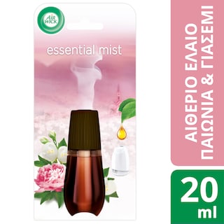 AIRWICK | Αρωματικό Χώρου Essential Mist Παιώνια & Γιασεμί Ανταλλακτικό 20ml