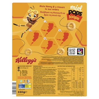 KELLOGGS | Δημητριακά Miel Pops Loops 330g