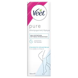 VEET | Αποτριχωτική Κρέμα Pure Ευαίσθητες Επιδερμίδες 100ml