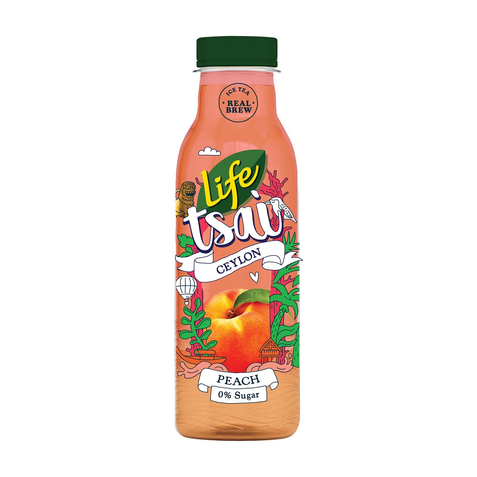 LIFE Ice Tea Ροδάκινο 0% Ζάχαρη 500ml