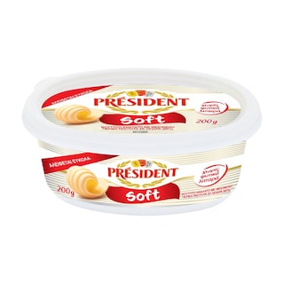 PRESIDENT | Βούτυρο Ανάλατο Soft 60% 200g