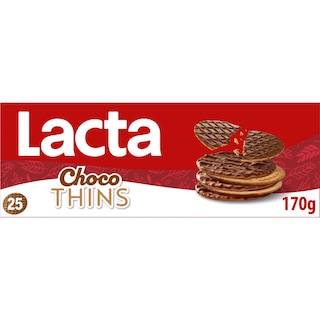 LACTA | Μπισκότα Choco Thins 170g