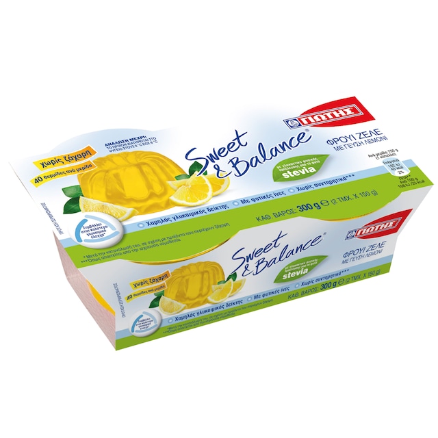 Διάφορα προϊόντα 33 Φρουί ζελέ λεμόνι Sweet & Balance Γιώτης | 26 kcal / 100 γρ.
