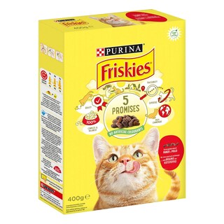 FRISKIES | ΞΗΡΑ ΤΡΟΦΗ ΓΑΤΑΣ ΒΟΔΙΝΟ,ΚΟΤΟΠΟΥΛΟ ΚΑΙ ΣYKΩΤΙ 400 GR