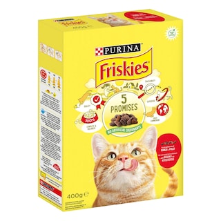 FRISKIES | Ξηρά Τροφή Γάτας Βοδινό & Κοτόπουλο 400g