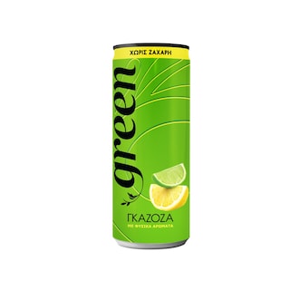 GREEN | Αναψυκτικό Γκαζόζα Στέβια Κουτί 330ml