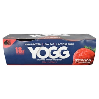 YOGG | Επιδόρπιο Yogg High Protein Φράουλα 2x170g