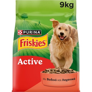 FRISKIES | Ξηρά Τροφή Σκύλου Active Βοδινό 9kg