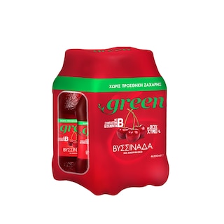 GREEN | Soft Drink Cherryade Stevia Carbonated 4x330ml