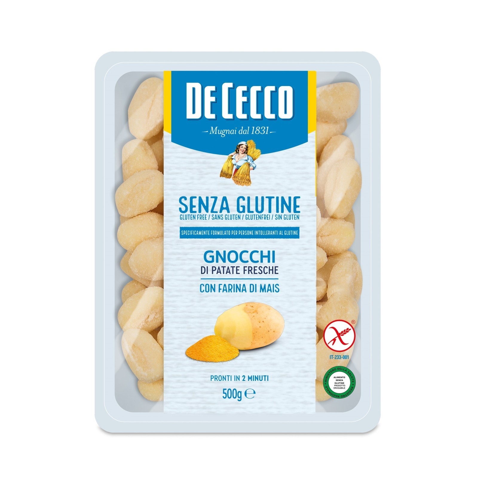 DE CECCO Gnocchi Πατάτας Χωρίς Γλουτένη 500g