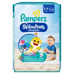 PAMPERS | Πάνες βρακάκι Μαγιό Μωρού Splashers Νο3-4 6-11kg 12 Τεμάχια