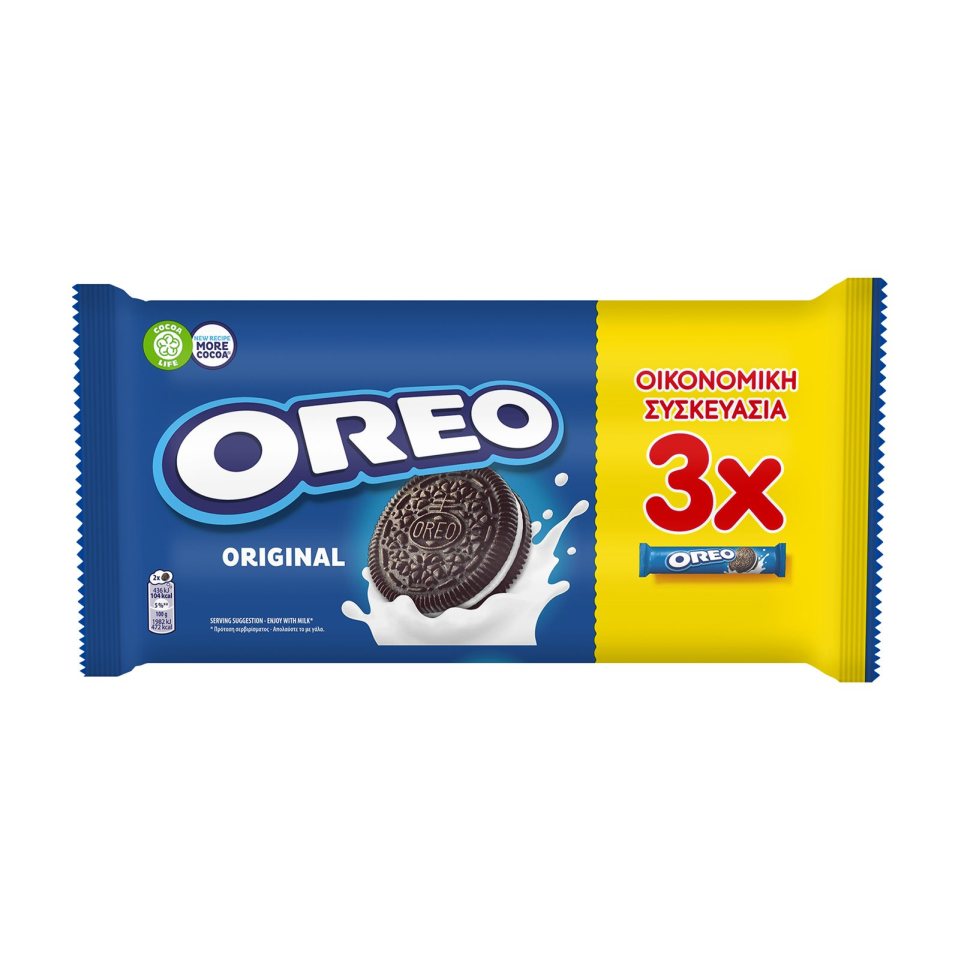 OREO Μπισκότα Γεμιστά Βανίλια 3x154g