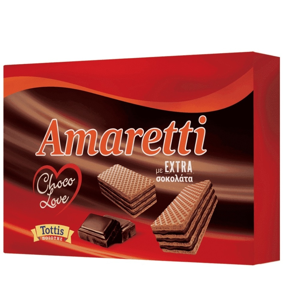 AMARETTI Γκοφρέτα Choco Love 68g