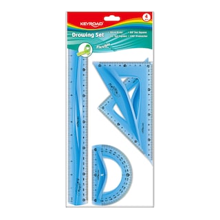 KEYROAD | Σετ Γεωμετρίας Flexible 4 Τεμάχια