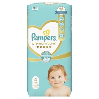PAMPERS | Πάνες Μωρού Premium Care Νο4 52 Τεμάχια