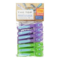 - | Μανταλάκια Χρωματιστά 28 Τεμάχια