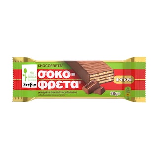 ΙΟΝ Σοκοφρέτα Γάλακτος με Στέβια 38g