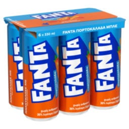 FANTA | Πορτοκαλάδα Μπλε Κουτί 6x330ml