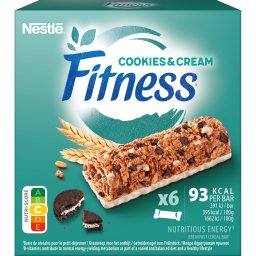 FITNESS | Cereal Bars Cookies & Cream 6x23.5g