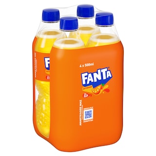 FANTA | Αναψυκτικό Πορτοκαλάδα Φιάλη 4x500ml