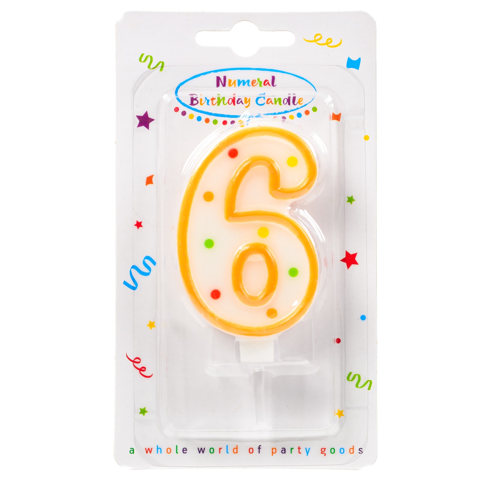 Κερί Γενεθλίων Νο6 1 Τεμάχιο