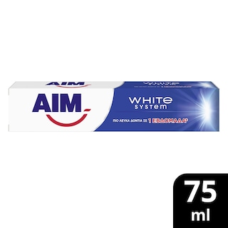AIM | WHITE SYSTEM | Οδοντόκρεμα White System 75ml
