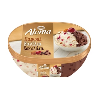 ALOMA | Παγωτό Οικογενειακό Παρφαί Βανίλια Σοκολάτα 2 Lt