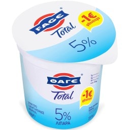 TOTAL | Γιαούρτι Στραγγιστό 5% 1kg Έκπτωση 1Ε