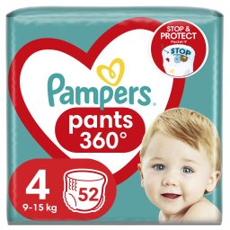 PAMPERS | Πάνες Βρακάκι Μωρού Pants Νο4 52 Τεμάχια