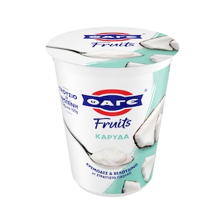 ΦΑΓΕ | Επιδόρπιο Στραγγιστού Γιαουρτιού Fruits Καρύδα 380g