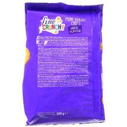 FINE CRUNCHY | Mini Bread Chips Σκόρδο 200g