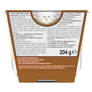 GLADE | Αρωματικό Κερί Vanilla Cream Cookies 1 Τεμάχιο