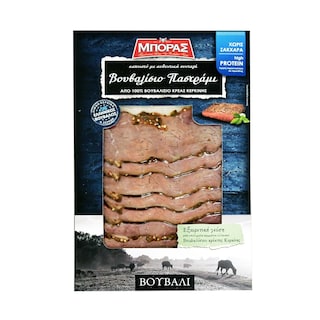 ΜΠΟΡΑΣ | Παστράμι Βουβαλίσιο Καπνιστό Φέτες 100g