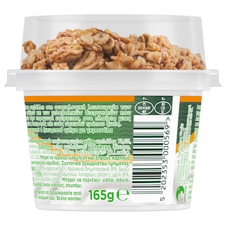 ACTIVIA | Επιδόρπιο Γιαουρτιού Fiber Γκρανόλα Μέλι 165g