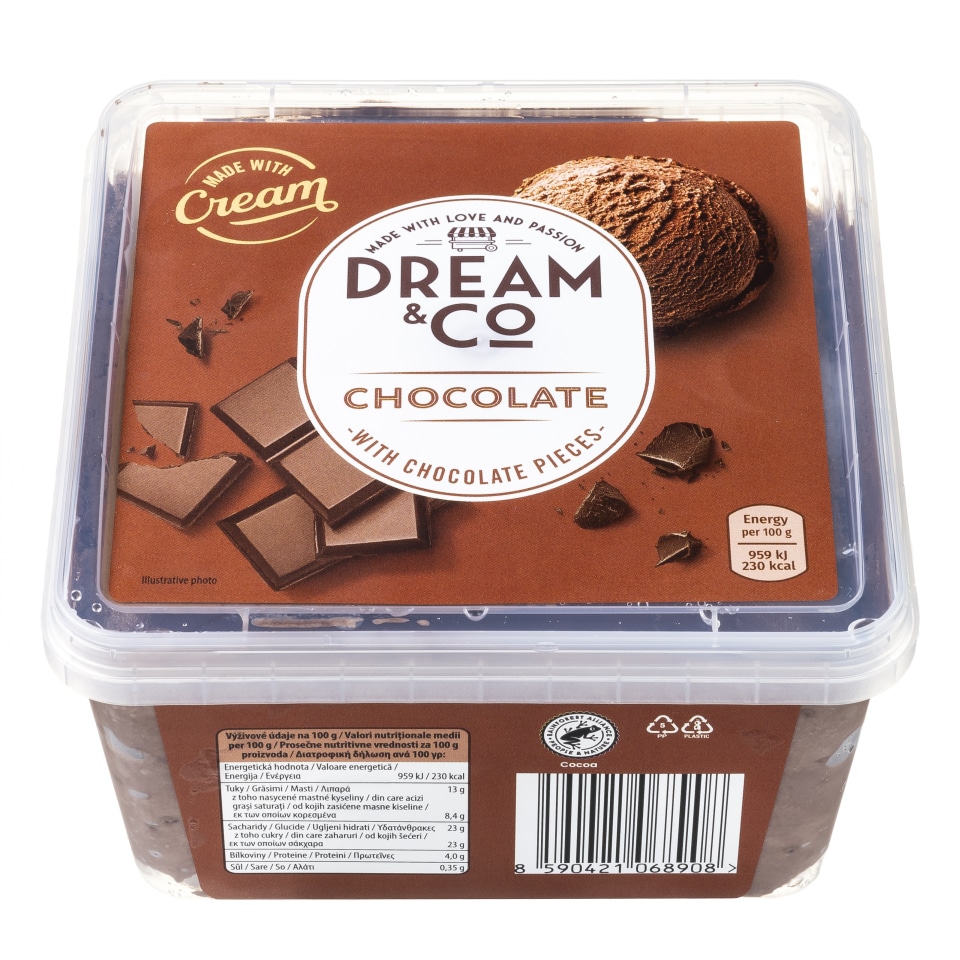 DREAM & CO Παγωτό Σοκολάτα 490g