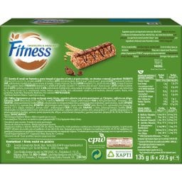 FITNESS | Μπάρες Δημητριακών Σοκολάτα Φουντούκι 6x22.5g
