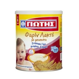 ΓΙΩΤΗΣ | BABY CREAM ΦΑΡΙΝ ΛΑΚΤΕ ΜΠΙΣΚΟΤΟ 300 GR