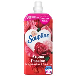 SOUPLINE | Συμπυκνωμένο Μαλακτικό Aroma Τριαντάφυλλο Παιώνια 60 Μεζούρες