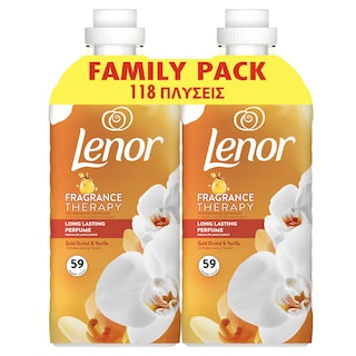 LENOR | Συμπυκνωμένο Μαλακτικό Gold Orchid 2x59 Μεζούρες