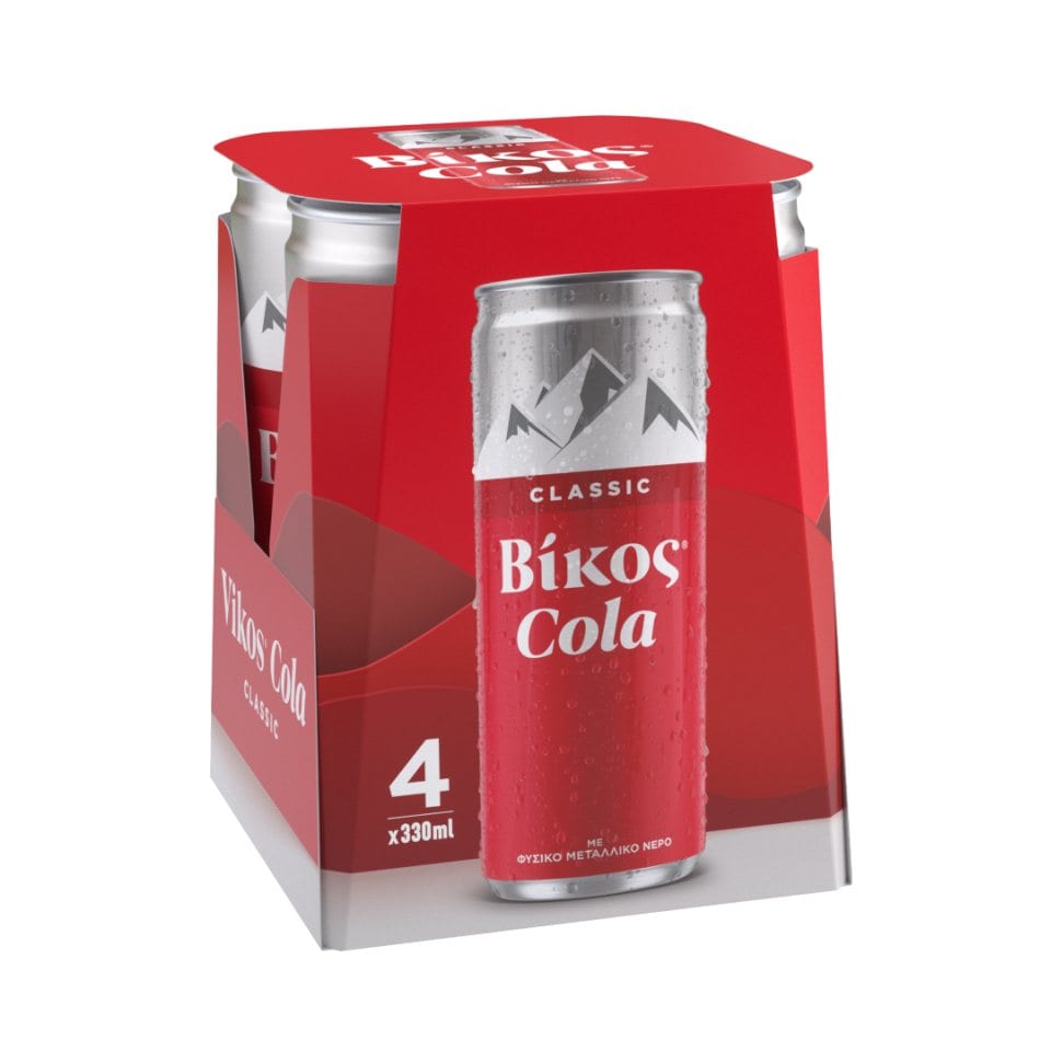 ΒΙΚΟΣ Αναψυκτικό Cola Classic Κουτί 4x330ml