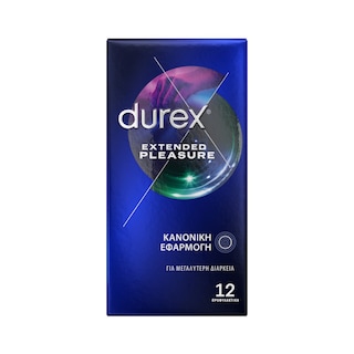 DUREX | Προφυλακτικά Extended Pleasure 12 Τεμάχια
