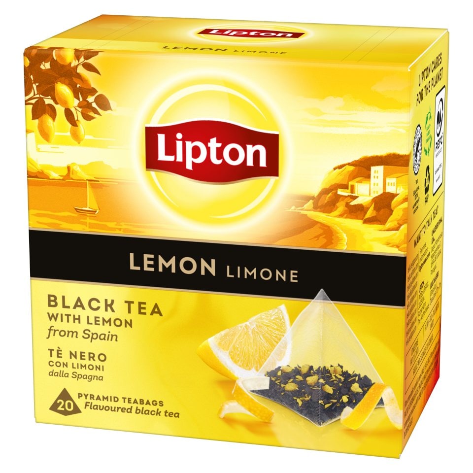 LIPTON Τσάι Μαύρο Λεμόνι 20x1.7g