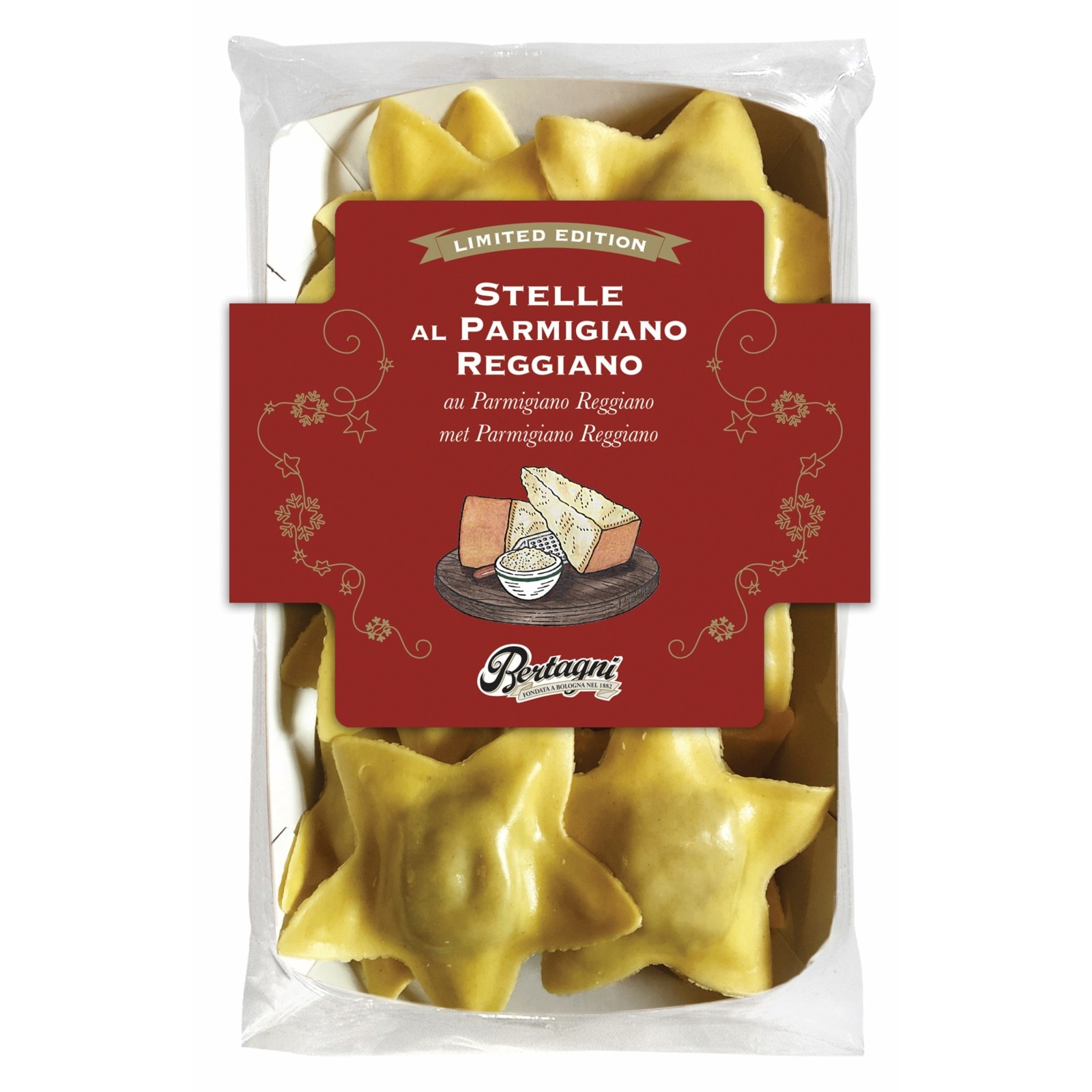 BERTAGNI Φρέσκα Ζυμαρικά Αστέρι με Παρμεζάνα 220g