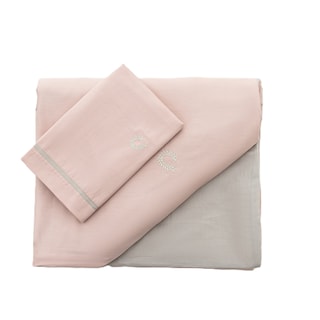 ΑΝΕΜΟΣ | Σετ Παπλωματοθήκη Μονή Ροζ Μπεζ 1 Τεμάχιο