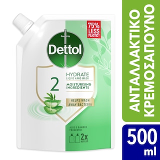 DETTOL | Liquid Soap Antibacterial Aloe Vera Refill 500ml