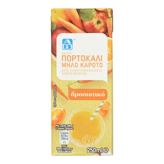 ΑΒ | Χυμός Νέκταρ Πορτοκάλι Μήλο Καρότο 250ml